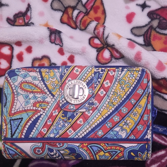 Vera Bradley Handbags - Bright Paisley Zip Wallet